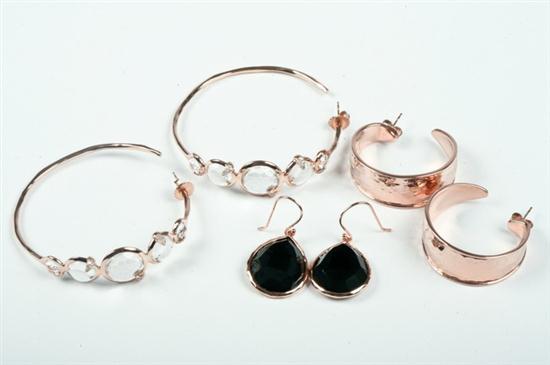 THREE PEICES SIGNED IPPOLITA ROSE GOLD-ON-STERLING