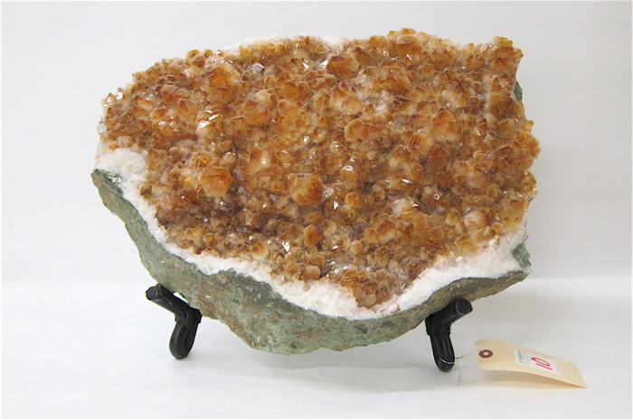 BRAZILIAN CITRINE QUARTZ CAVE GEODE 16dac5