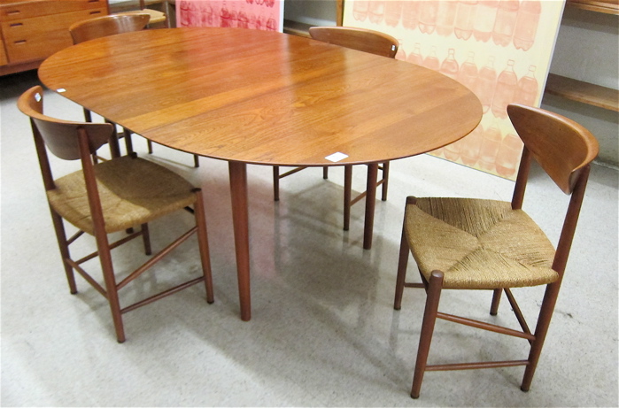 DANISH MID CENTURY MODERN DINING 16dc2d