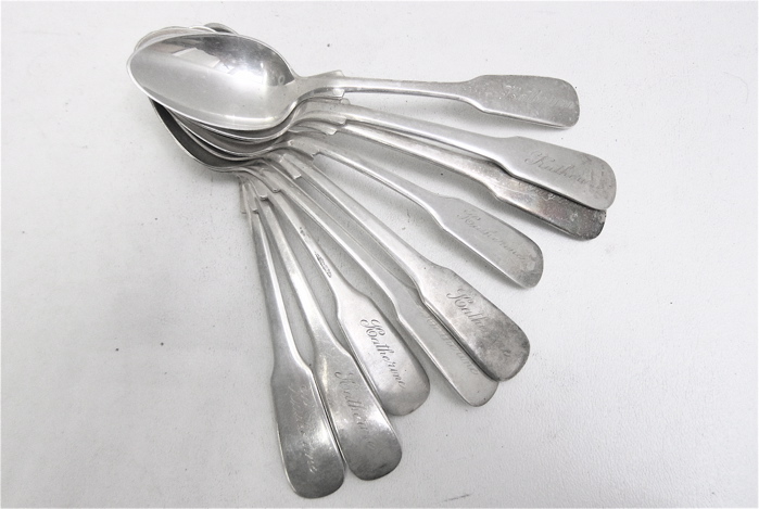 SET OF 9 INTERNATIONAL SILVER STERLING