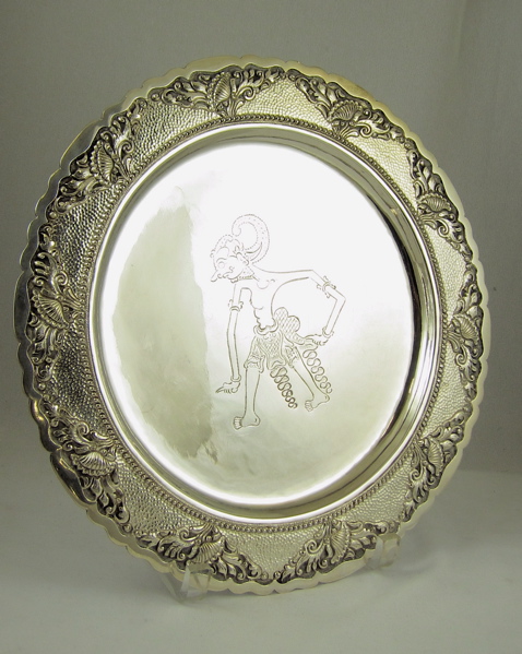 .835 FINE SILVER TRAY attributed as