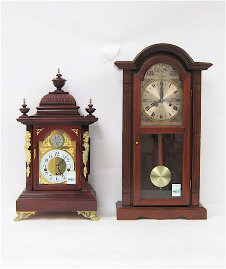 TWO ANTIQUE REPRODUCTION MAHOGANY