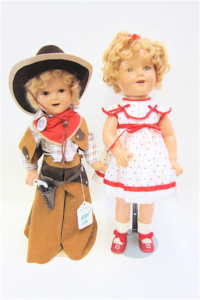 TWO SHIRLEY TEMPLE DOLLS by Ideal