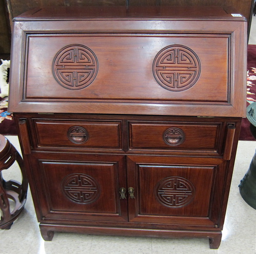 ROSEWOOD SLANT FRONT SECRETARY 16dd22