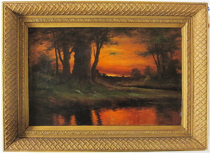 E J PERRY OIL ON CANVAS MOUNTED 16dde4