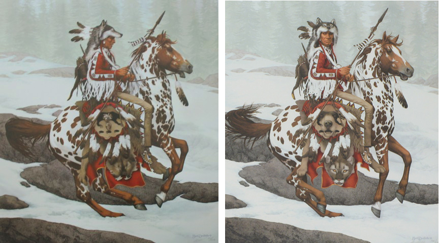 BEVERLY (BEV) DOOLITTLE TWO COLOR LITHOGRAPH