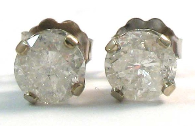 PAIR OF DIAMOND EAR STUDS each 16de8b