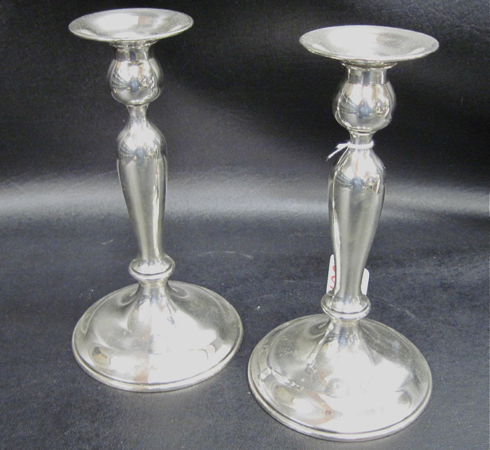 AMERICAN STERLING SILVER CANDLESTICKS