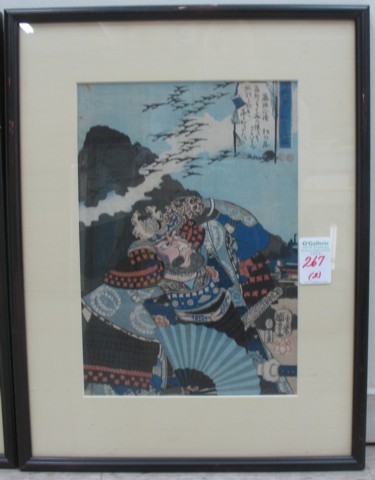 TWO JAPANESE COLOR WOODCUTS the 16df01