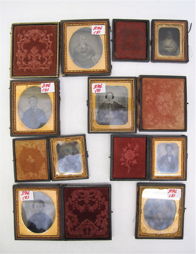 EIGHT AMERICAN DAGUERREOTYPES AND