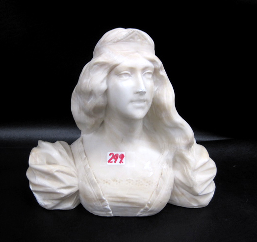 AN ALABASTER SCULPTURE of a young 16df1f
