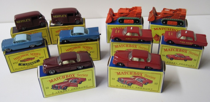 TEN MATCHBOX TOY VEHICLES including