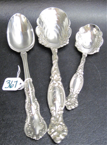 THREE PIECES AMERICAN STERLING