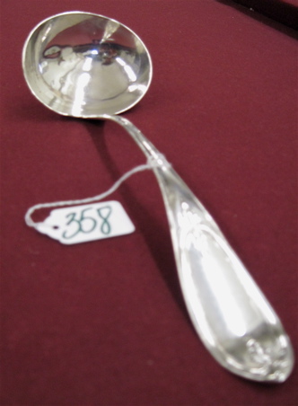 AMERICAN COIN SILVER PUNCH LADLE