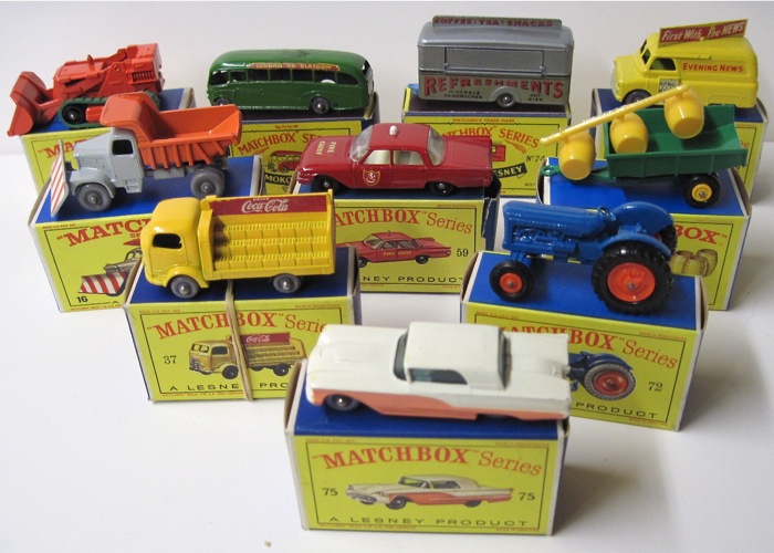 TEN MATCHBOX TOY VEHICLES including