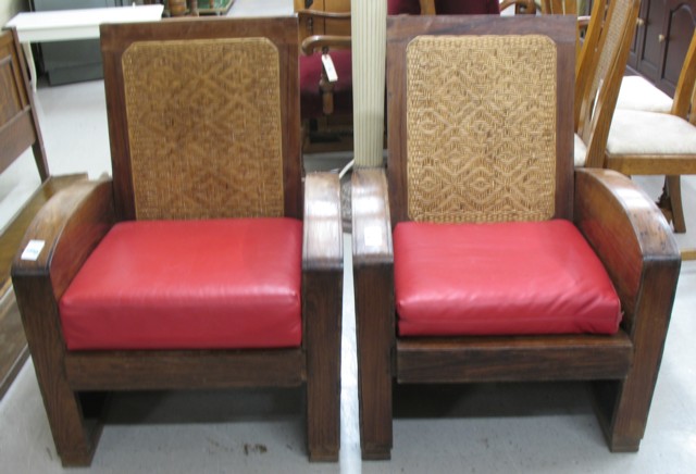 PAIR OF PLANTATION MAHOGANY ARMCHAIRS