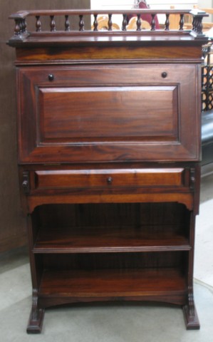 MAHOGANY FALL-FRONT WRITING DESK