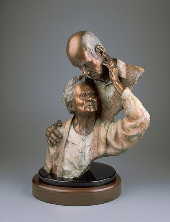 RIP CASWELL ORIGINAL BRONZE FIGURATIVE