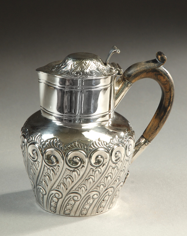 BRITISH STERLING SILVER SYRUP PITCHER