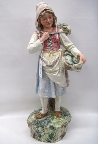 HAND ENAMELED PORCELAIN FIGURINE 16e10e