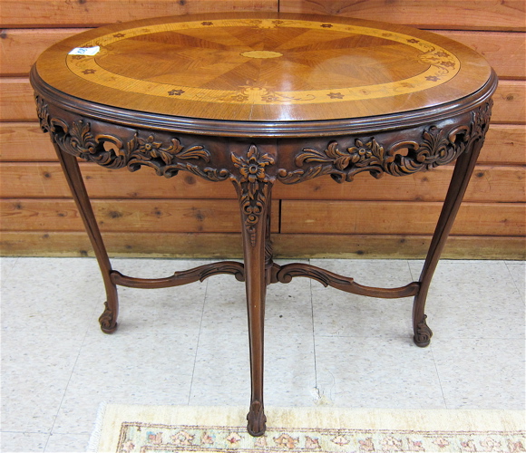 LOUIS XV STYLE CARVED AND INLAID 16e109