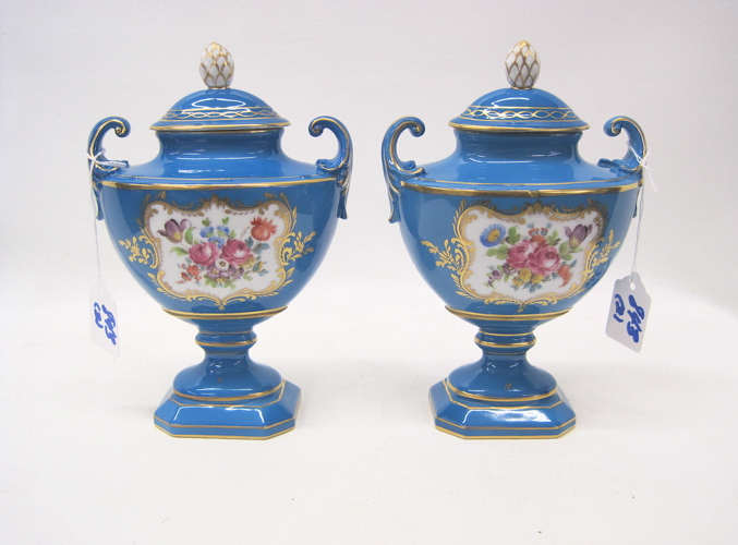 PAIR FRENCH SEVRES PORCELAIN 16e12c