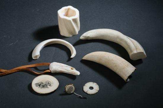 COLLECTION IVORY. Including two Narwhal