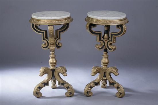 PAIR CONTINENTAL STYLE PAINTED