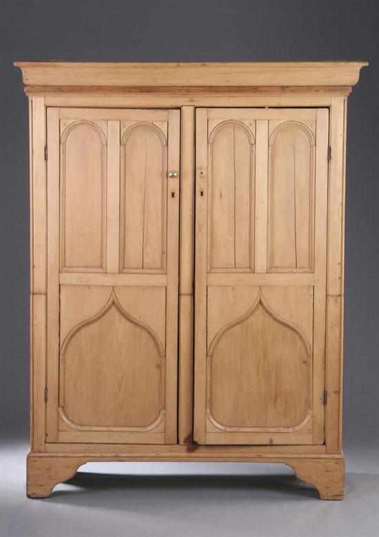 EDWARDIAN PINE CUPBOARD First quarter 16e23e