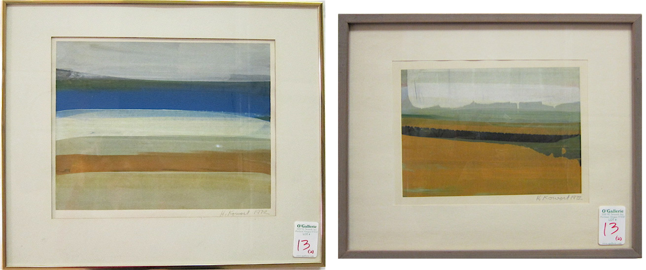 HENRY (HANK) KOWERT TWO MONOTYPES