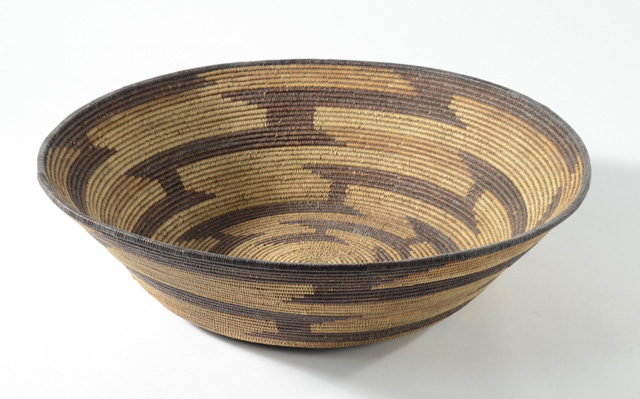 POMO INDIAN BASKET having traditional