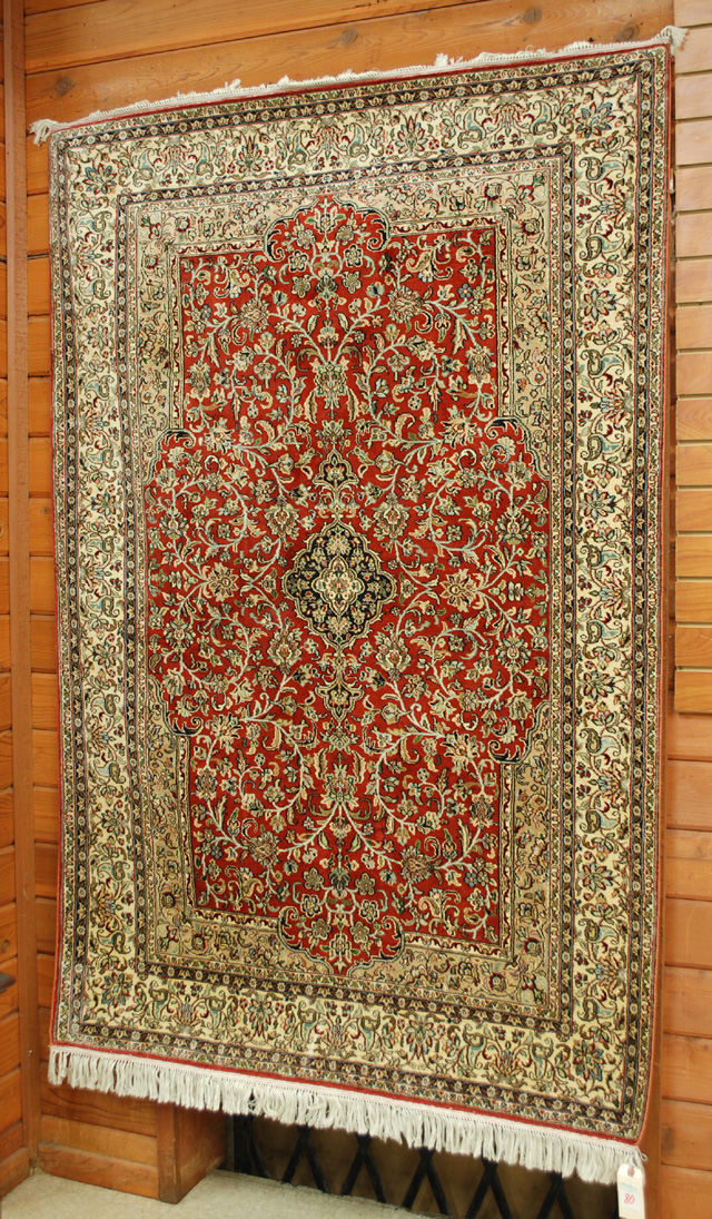 HAND KNOTTED ORIENTAL ALL SILK 16e2a9