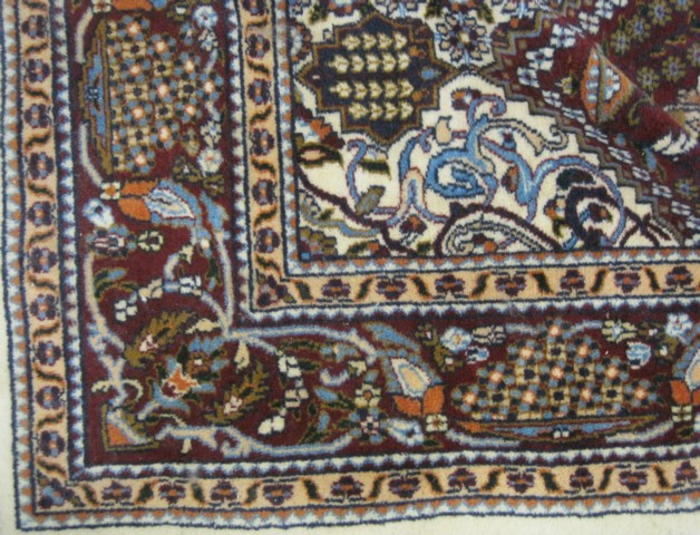 HAND KNOTTED ORIENTAL PRAYER RUG 16e2d2