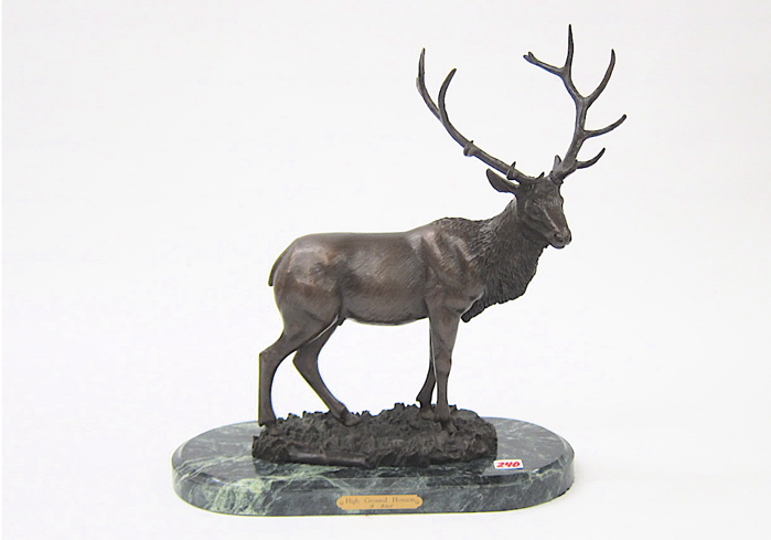 BRONZE WILDLIFE SCULPTURE ''High