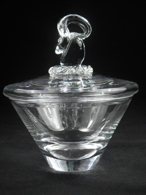 Vintage Steuben crystal covered 16bcea