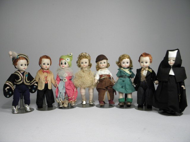 Group lot of eight vintage Madame