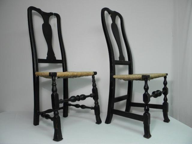 Two William and Mary side chairs  16bfbc