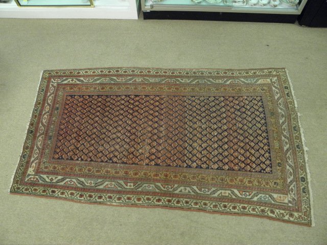 Turkoman area rug hand knotted