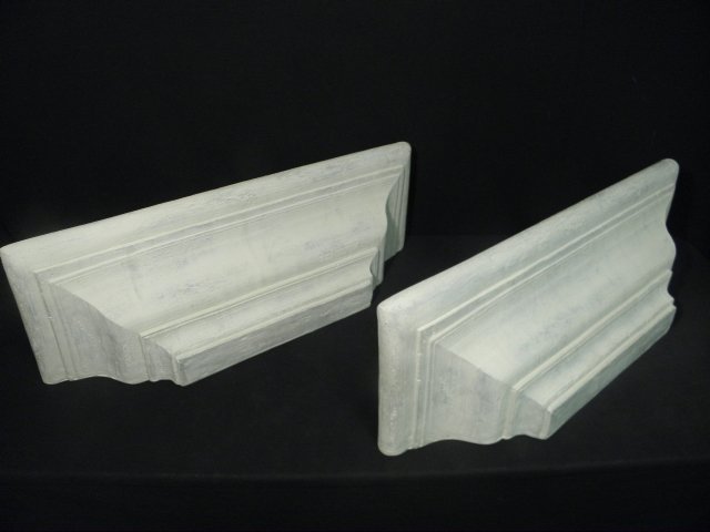 Pair of Regency style 3 plaster 16c044