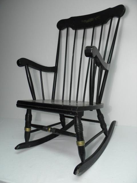 Black Baker style rocking chair 16c08c