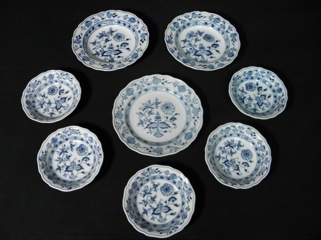 Lot of assorted Meissen Blue 16c0b8