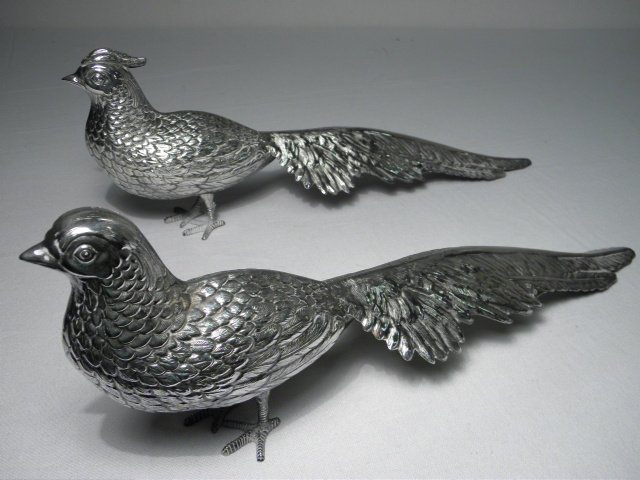 Pair of Spanish sterling silver