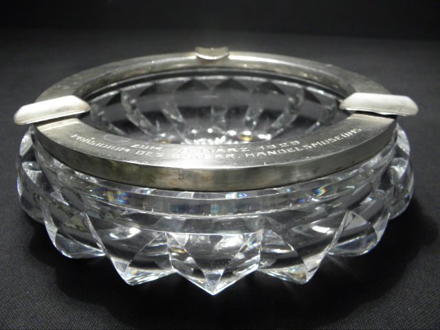 Heavy German cut crystal silver