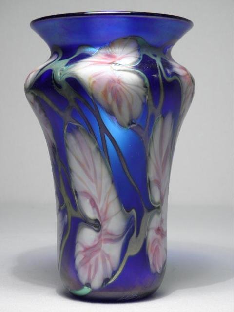 John Lotton multi flora art glass 16c105