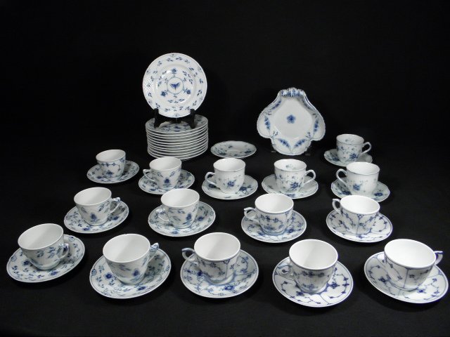 Lot of assorted Danish blue and white