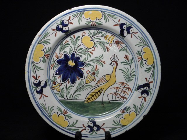 A Delft polychrome majolica charger  16c15f