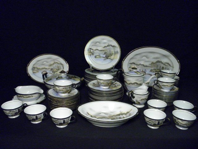 Kutani Chinese porcelain dinnerware