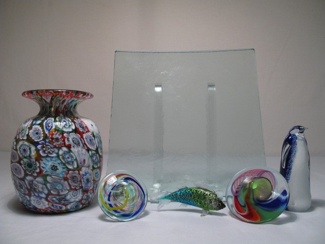 Lot of assorted art glass pieces 16c324