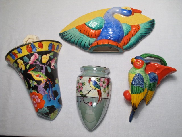 Group lot of assorted bird wall