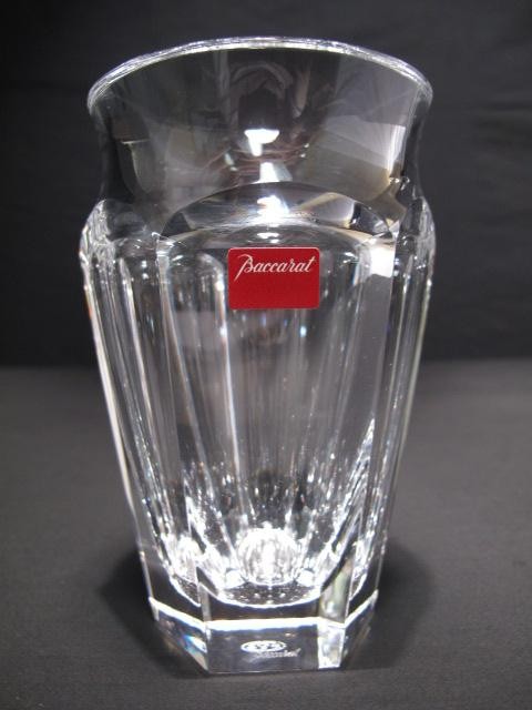 Baccarat crystal cut vase. Measures